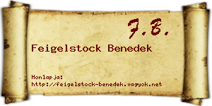 Feigelstock Benedek névjegykártya